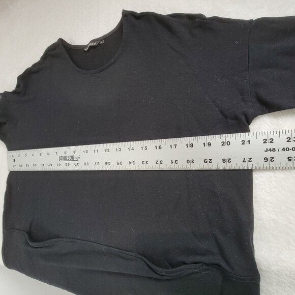 Marimekko Womens Black Long Sleeve Tunic Top With Pockets Size Small Stretch - Picture 7 of 8